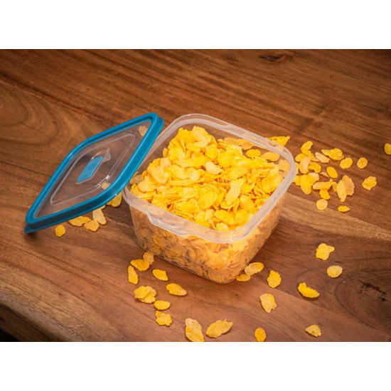 Food container MagicHome, openable lid, for food, 0,85 lit., 12,7x13,9x8 cm Food container MagicHome, openable lid, for food, 0,85 lit., 12,7x13,9x8 cm