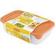 Food container Curver® Set Rectangular, 0,5Lx1Lx2L, mint/grey/peach color mix