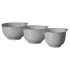 Bowl Curver®, set of 3, for whisking, grey, 1,5 lit.+ 2 lit. + 2,5 lit.