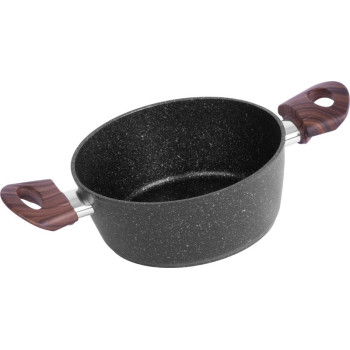 Pot MagicHome Black Marble Line, 20 cm, 2.2 lit. with a lid Pot MagicHome Black Marble Line, 20 cm, 2.2 lit. with a lid