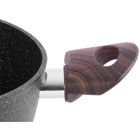 MagicHome Black Marble Line kastrul, 20 cm, 2,2 l. Kaanega