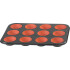 MagicHome ahjupann 12 muffinile + 12 silikoonvormi, 35x26,5x3 cm