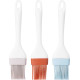 MagicHome pastry brush, silicone, mix of colors , 22x4.6x1.8 cm, sellbox 18 pcs
