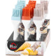 MagicHome pastry brush, silicone, mix of colors , 22x4.6x1.8 cm, sellbox 18 pcs