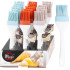MagicHome pastry brush, silicone, mix of colors , 22x4.6x1.8 cm, sellbox 18 pcs