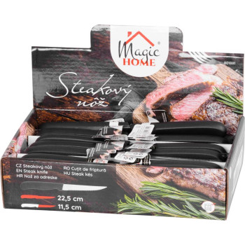 MagicHome knife, kitchen, for steak, serrated, 22.5 cm, Sellbox 30 pcs