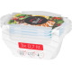 MagicHome Lõunakarbi Purgikomplekt YH416, ristkülikukujuline, 3 tk, 700 ml, 172x115x71 mm MagicHome Lõunakarbi Purgikomplekt YH416, ristkülikukujuline, 3 tk, 700 ml, 172x115x71 mm