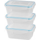 MagicHome Lunchbox set YH376, rectangular, set of 3, 1000 ml, 189x131x77 mm MagicHome Lunchbox set YH376, rectangular, set of 3, 1000 ml, 189x131x77 mm