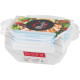 MagicHome Lõunakarbi Purgikomplekt YH375, ristkülikukujuline, 3 tk, 400 ml, 162x111x51 mm