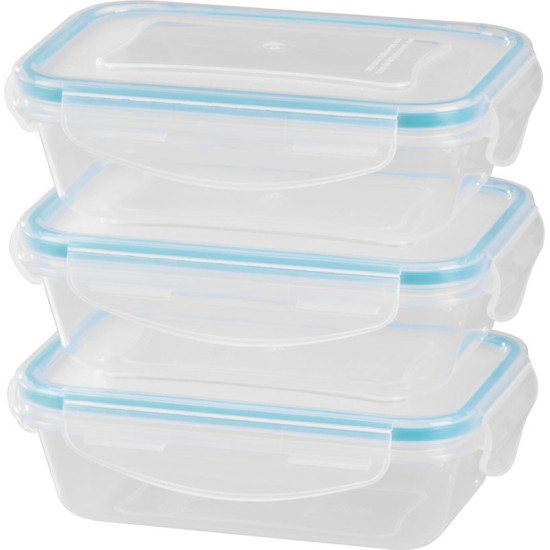 MagicHome Lõunakarbi Purgikomplekt YH375, ristkülikukujuline, 3 tk, 400 ml, 162x111x51 mm
