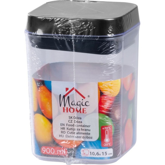 MagicHome jar, with silicone seal, 900 ml, 106x106x150 mm MagicHome jar, with silicone seal, 900 ml, 106x106x150 mm