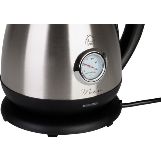 Veekeetja MagicHome Madira, 1850-2200 W, 230 V, 50 Hz, 1,7 l koos termomeetriga Veekeetja MagicHome Madira, 1850-2200 W, 230 V, 50 Hz, 1,7 l koos termomeetriga