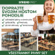 Aiamööbli komplekt DORMTUND Standard3, laud 175x46x77 cm, 2 pinki 175x23x47 cm, puit 25 mm