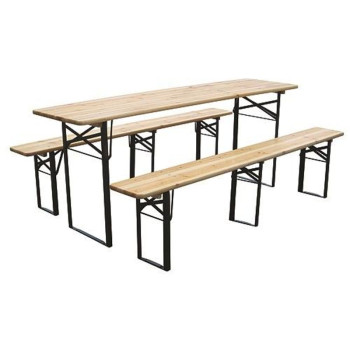 Beer set DORTMUND Medium3, table 200x50x77 cm, 2x lavica 200x25x47 cm, drevo 27 mm Beer set DORTMUND Medium3, table 200x50x77 cm, 2x lavica 200x25x47 cm, drevo 27 mm