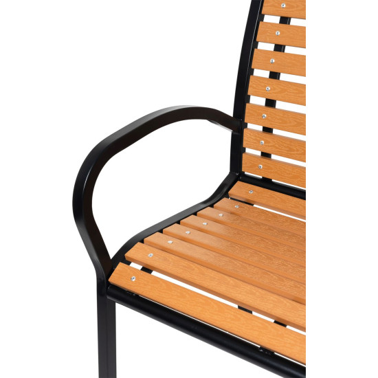 Garden bench KIMBRA, 120x82x41cm, steel/plastic Garden bench KIMBRA, 120x82x41cm, steel/plastic