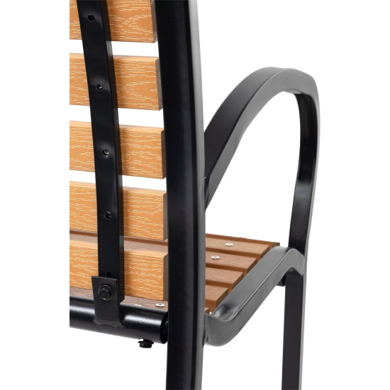 Garden bench KIMBRA, 120x82x41cm, steel/plastic Garden bench KIMBRA, 120x82x41cm, steel/plastic