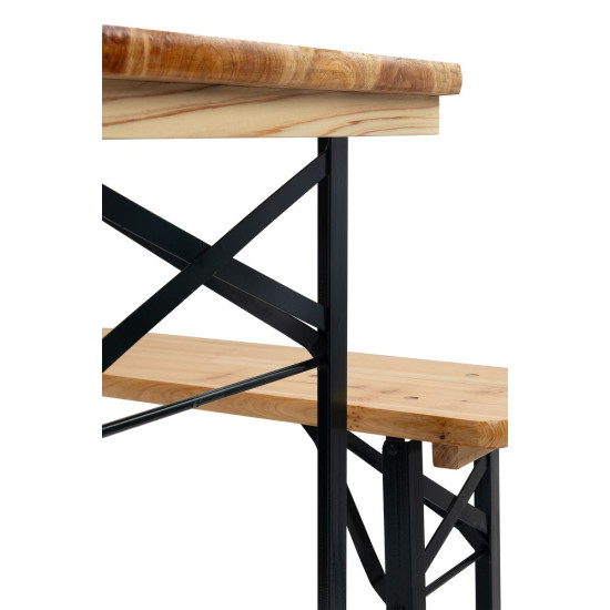 Beer set DORTMUND Mini3, table 117x56x76.5 cm, 2x bench 117x25x46.5 cm, wood 27 mm Beer set DORTMUND Mini3, table 117x56x76.5 cm, 2x bench 117x25x46.5 cm, wood 27 mm