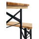 Beer set DORTMUND Mini3, table 117x56x76.5 cm, 2x bench 117x25x46.5 cm, wood 27 mm Beer set DORTMUND Mini3, table 117x56x76.5 cm, 2x bench 117x25x46.5 cm, wood 27 mm