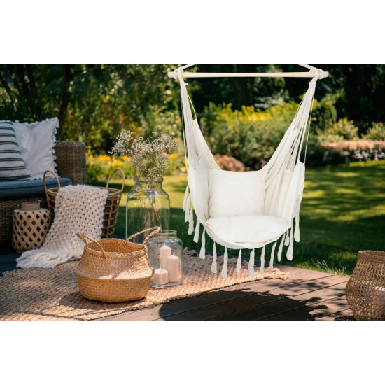 Greko chair, rocking, garden, hanging, natural, beige, 150x120 cm Greko chair, rocking, garden, hanging, natural, beige, 150x120 cm