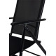 Minini chair, black, garden, adjustable, 56x71x106 cm Minini chair, black, garden, adjustable, 56x71x106 cm