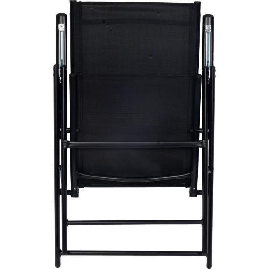 Minini chair, black, garden, adjustable, 56x71x106 cm Minini chair, black, garden, adjustable, 56x71x106 cm