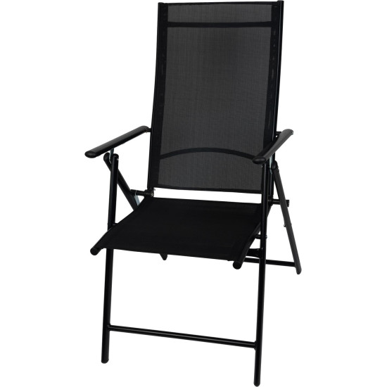 Minini chair, black, garden, adjustable, 56x71x106 cm Minini chair, black, garden, adjustable, 56x71x106 cm