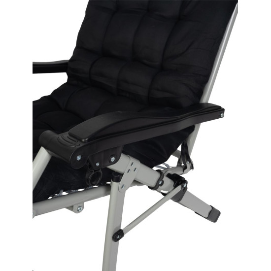 Lamamistool POHO, must, reguleeritav, 65x160x110 cm Lamamistool POHO, must, reguleeritav, 65x160x110 cm