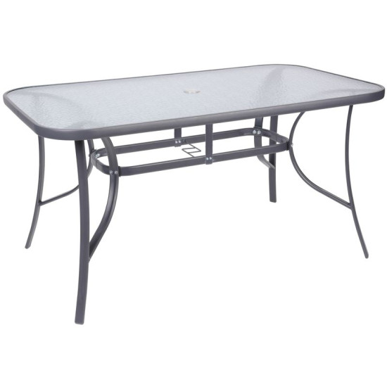 Laud LEQ GREGORY ShadowGray, klaas 5 mm, 140x80x72 cm