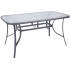 Laud LEQ GREGORY ShadowGray, klaas 5 mm, 140x80x72 cm