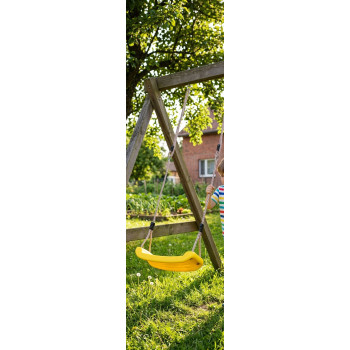 Child swing LEQ ABELLA, yellow, 43x17x8.5 cm, plastic