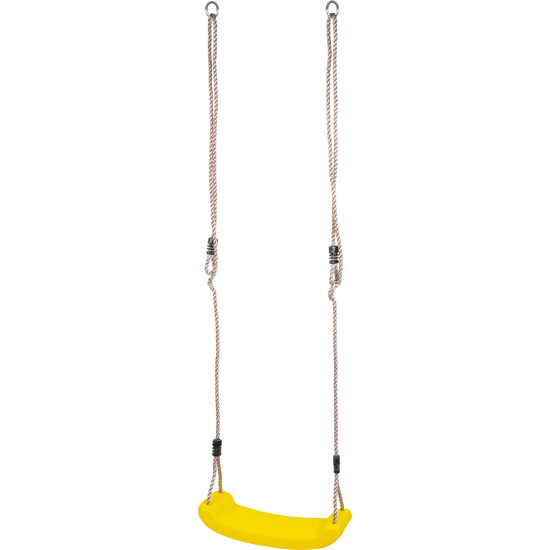 Child swing LEQ ABELLA, yellow, 43x17x8.5 cm, plastic Child swing LEQ ABELLA, yellow, 43x17x8.5 cm, plastic