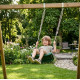 Child swing LEQ ABELLA, green, 43x17x8.5 cm, plastic Child swing LEQ ABELLA, green, 43x17x8.5 cm, plastic