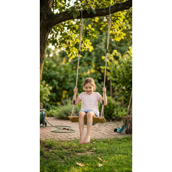 Child swing LEQ GATANA, wooden