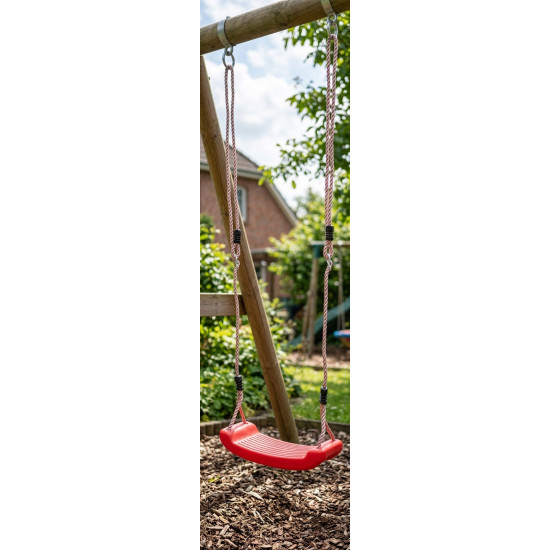 Child swing LEQ ABELLA, red, 43x17x8.5 cm, children's, plastic