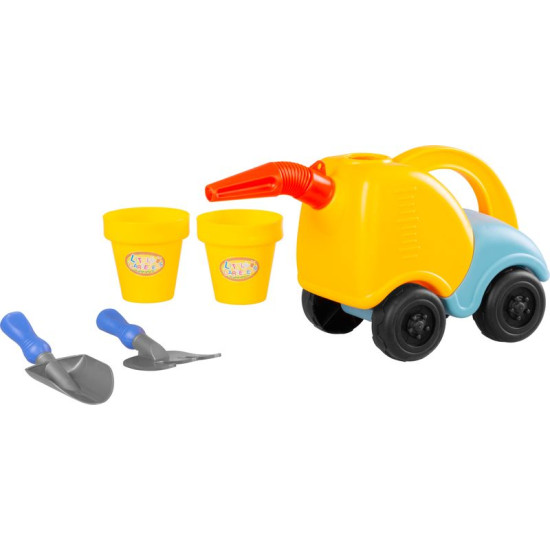 Set of sand toys with teapot, 5 pieces Set of sand toys with teapot, 5 pieces