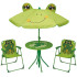 Set LEQ MELISENDA Rana, frog, parasol 105 cm, table 50 cm, 2 chairs