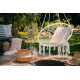 Armchair LOGAN, max. 100 kg, garden, swing, beige net