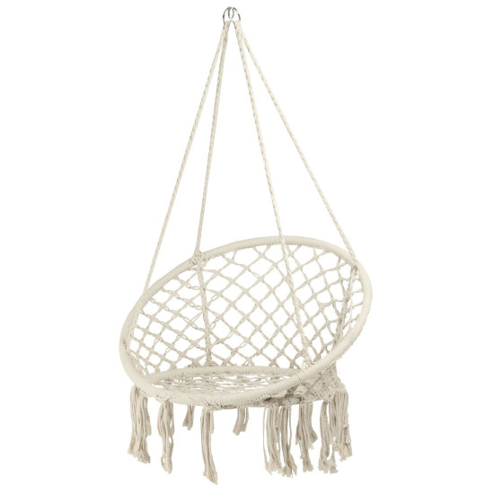 Armchair LOGAN, max. 100 kg, garden, swing, beige net