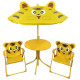 Garden set LEQ MELISENDA Tigre, tiger, parasol 105 cm, table 50 cm, 2 chairs, children's Garden set LEQ MELISENDA Tigre, tiger, parasol 105 cm, table 50 cm, 2 chairs, children's