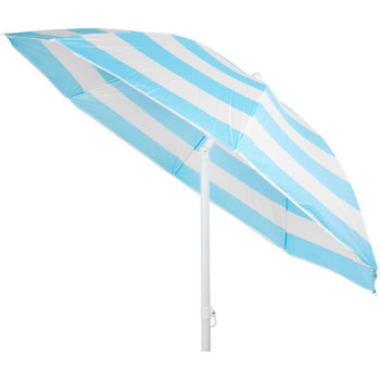 Parasol DALIA 180 cm, 32/32 mm, with tilting joint, blue-white, beach