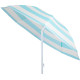 Parasol DALIA 180 cm, 32/32 mm, with tilting joint, turquoise-white, beach Parasol DALIA 180 cm, 32/32 mm, with tilting joint, turquoise-white, beach