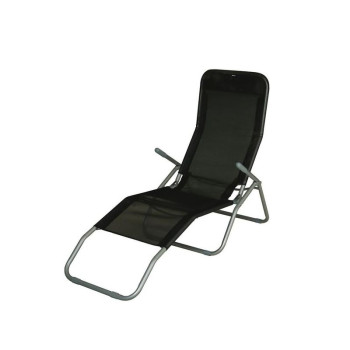 Jamaica lounger, black, 140x60x95 cm