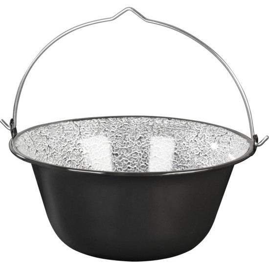 Чайник MagicHome, для тушения, 12 л, 39,8x18 см, эмалированный, черный, без крышки