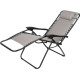 Lounger CAROLINA, grey, adjustable, 160x60x110 cm