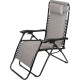 Lounger CAROLINA, grey, adjustable, 160x60x110 cm
