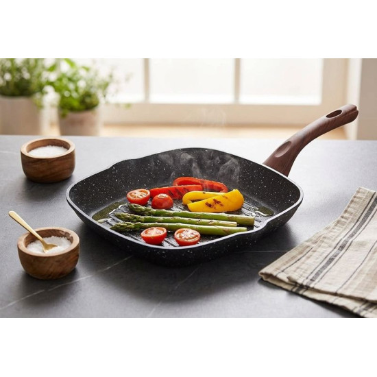 Pan MagicHome Black Marble Line, grill, 28 cm