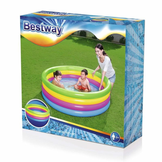 Bestway® Rainbow Inflatable Play Pool Bestway® Rainbow Inflatable Play Pool
