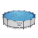 Bestway® Steel Pro MAX bassein, 56488, kassettfiltreerimine, redel, kate, 457x107 cm Bestway® Steel Pro MAX bassein, 56488, kassettfiltreerimine, redel, kate, 457x107 cm
