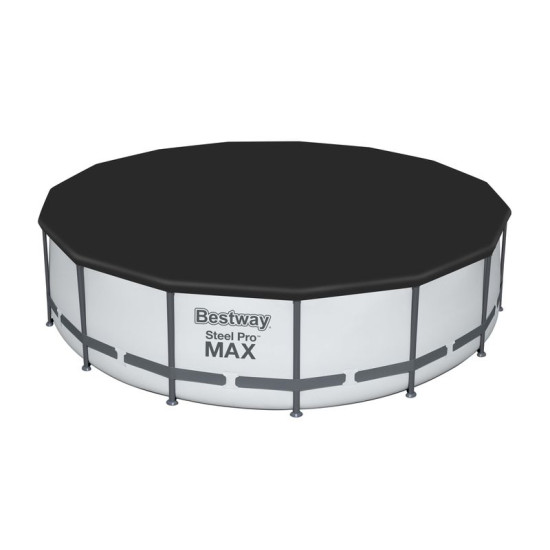 Bestway® Steel Pro MAX bassein, 56488, kassettfiltreerimine, redel, kate, 457x107 cm Bestway® Steel Pro MAX bassein, 56488, kassettfiltreerimine, redel, kate, 457x107 cm