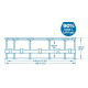 Bestway® Power Steel™ Above Ground Pool 3.66 m x 1.0 m